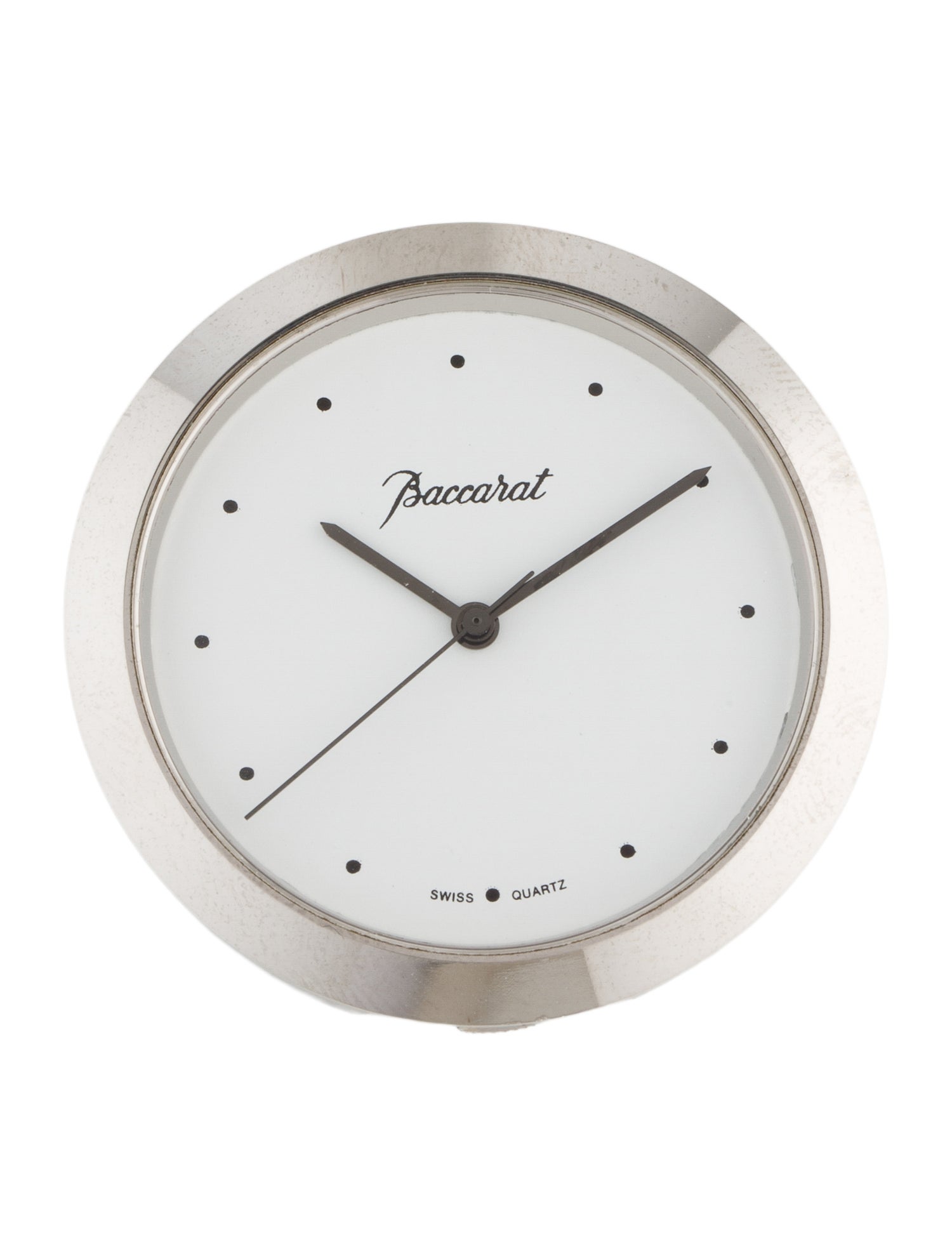 Baccarat Ellipse Desk Clock