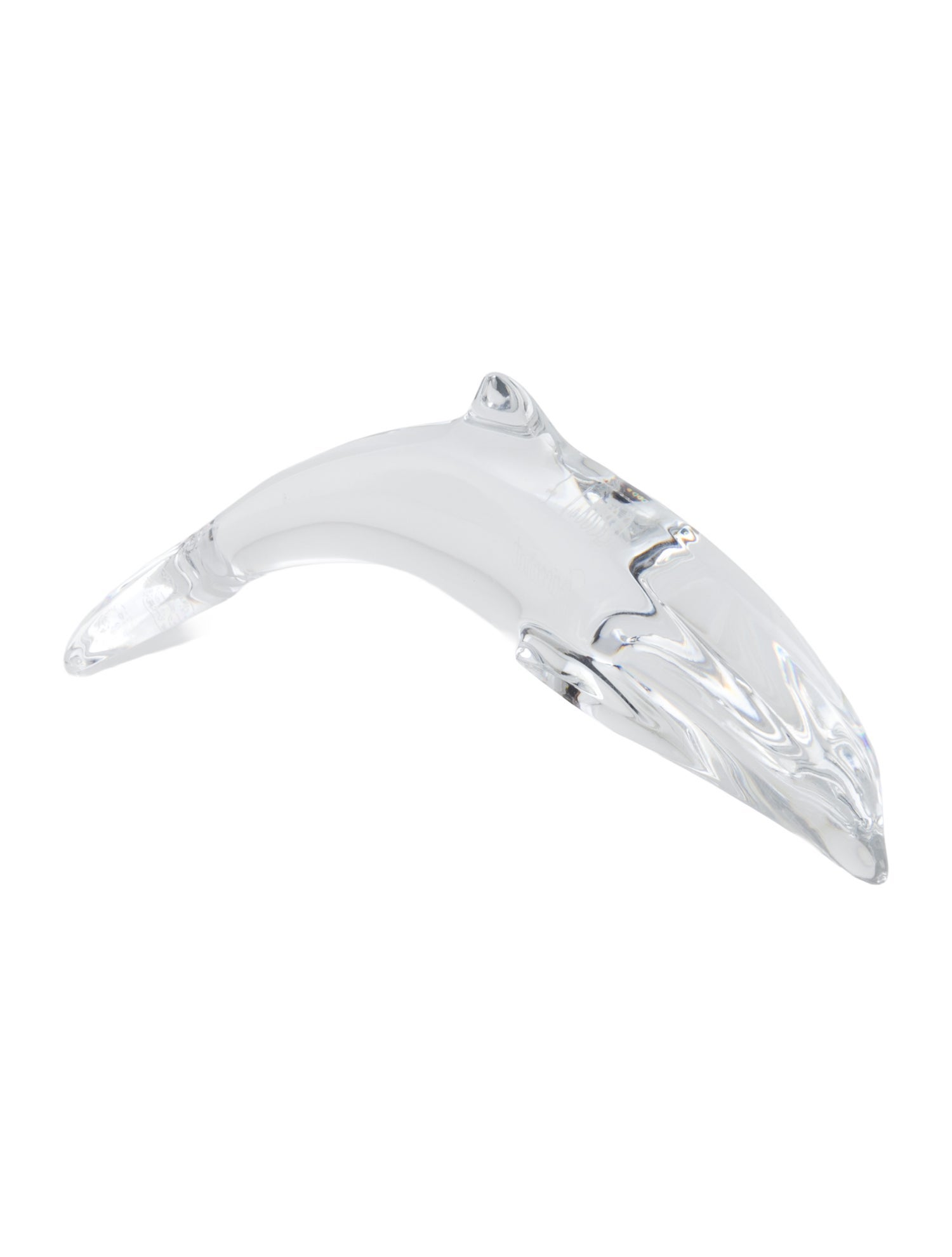 Baccarat Crystal Dolphin Jumping Figurine