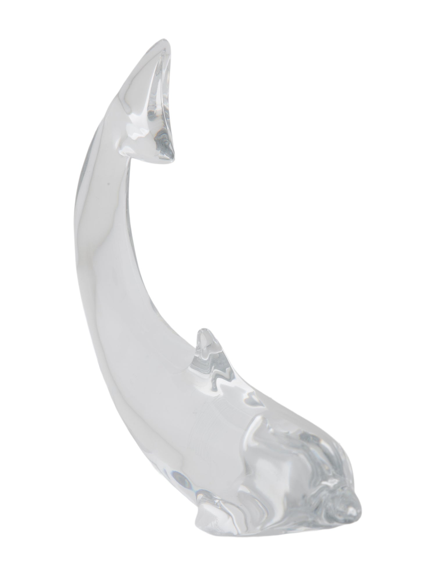 Baccarat Crystal Dolphin Swimming Figurine