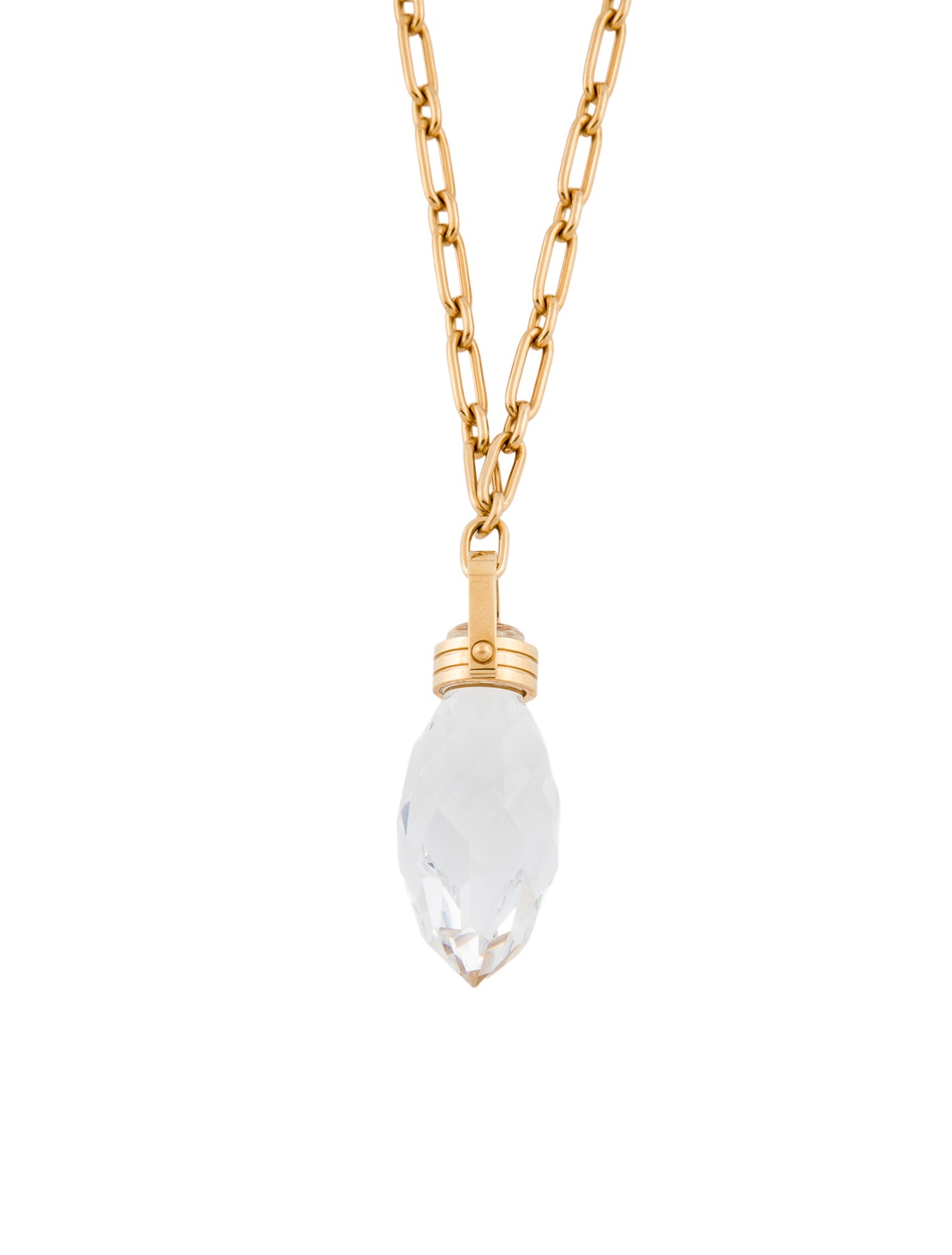 Baccarat Glass Pendant Necklace