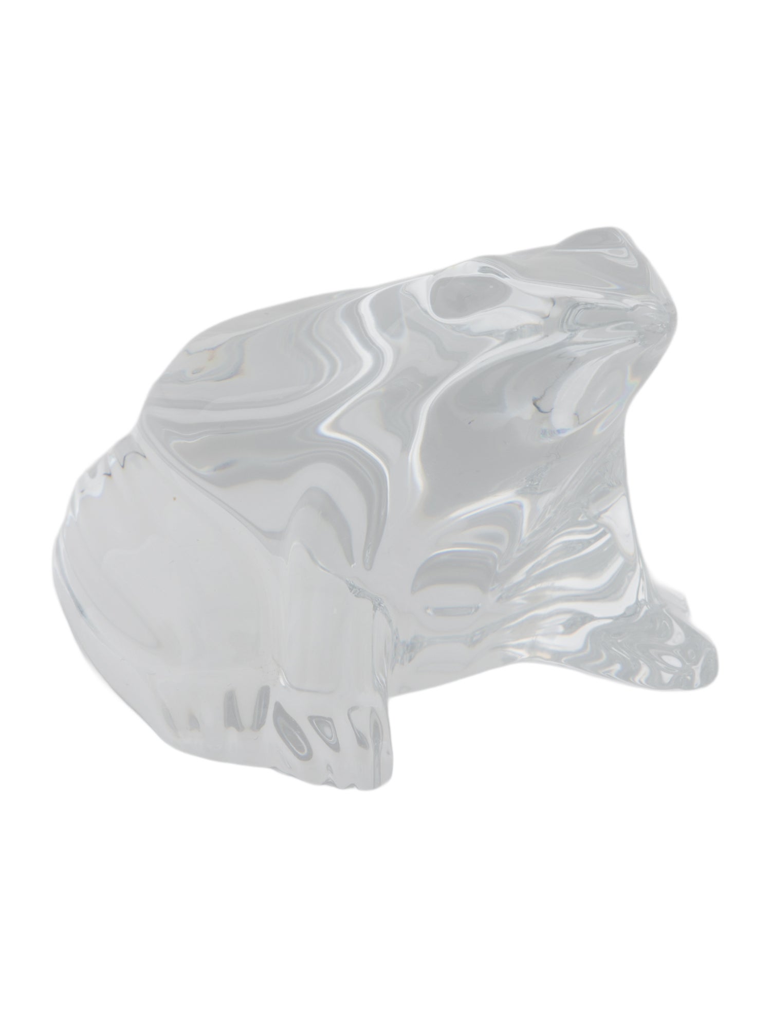Baccarat Crystal Frog Figurine