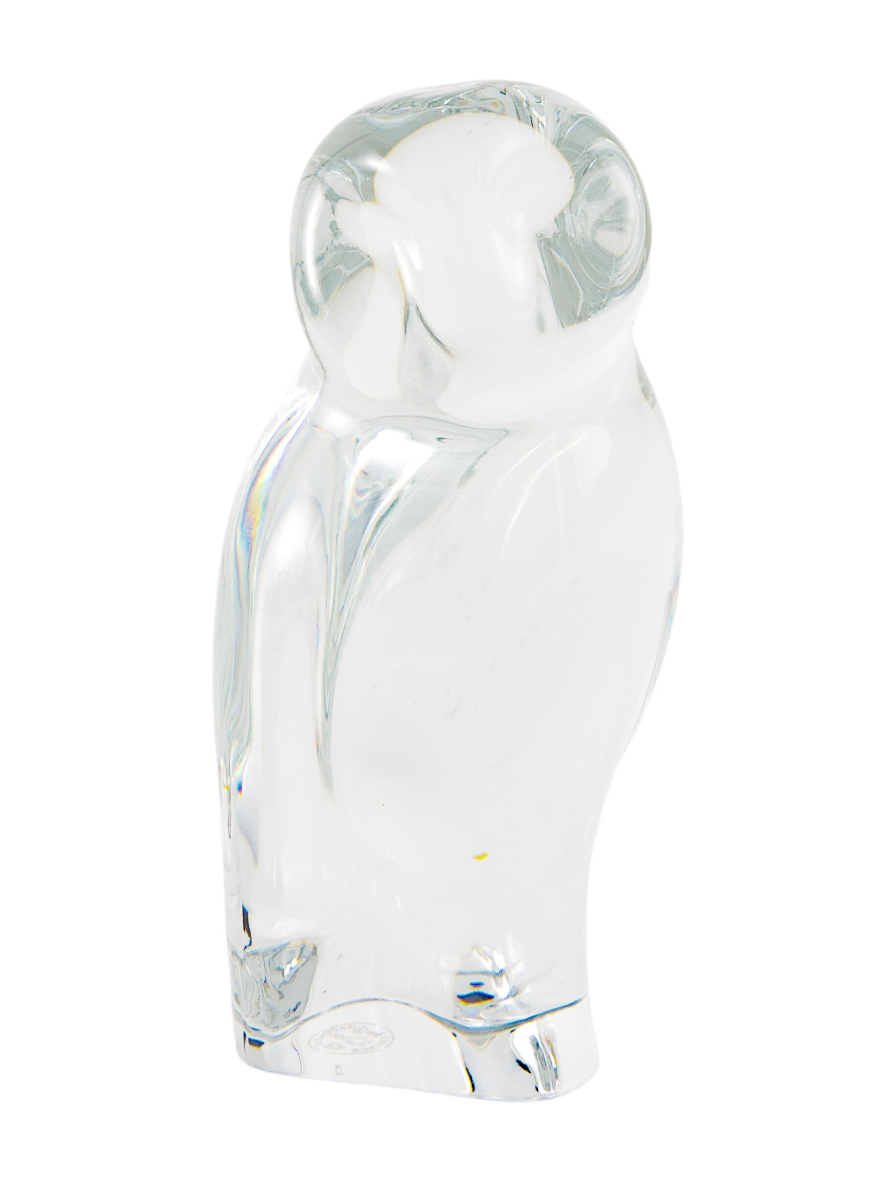 Baccarat Crystal Owl Figurine