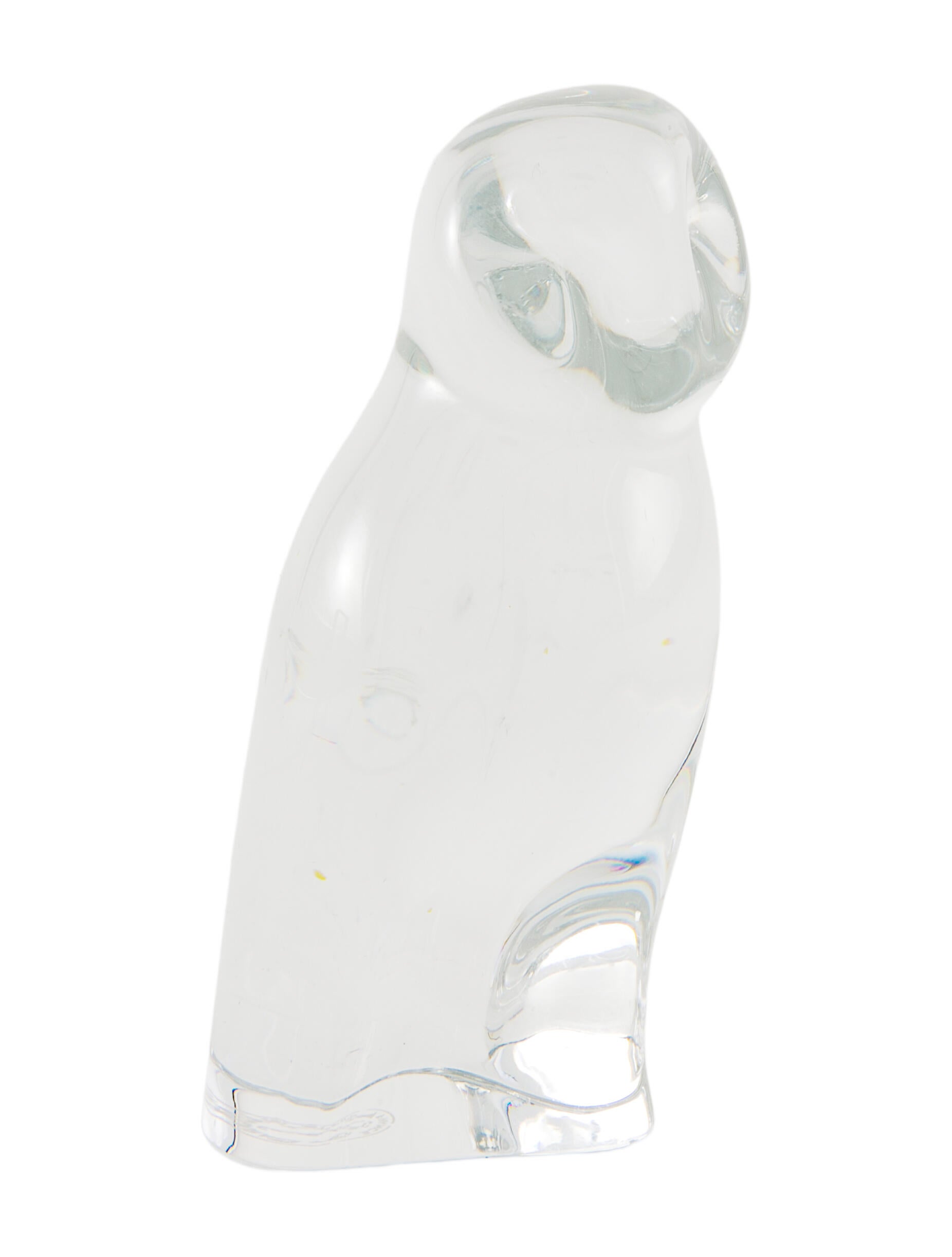 Baccarat Crystal Owl Figurine
