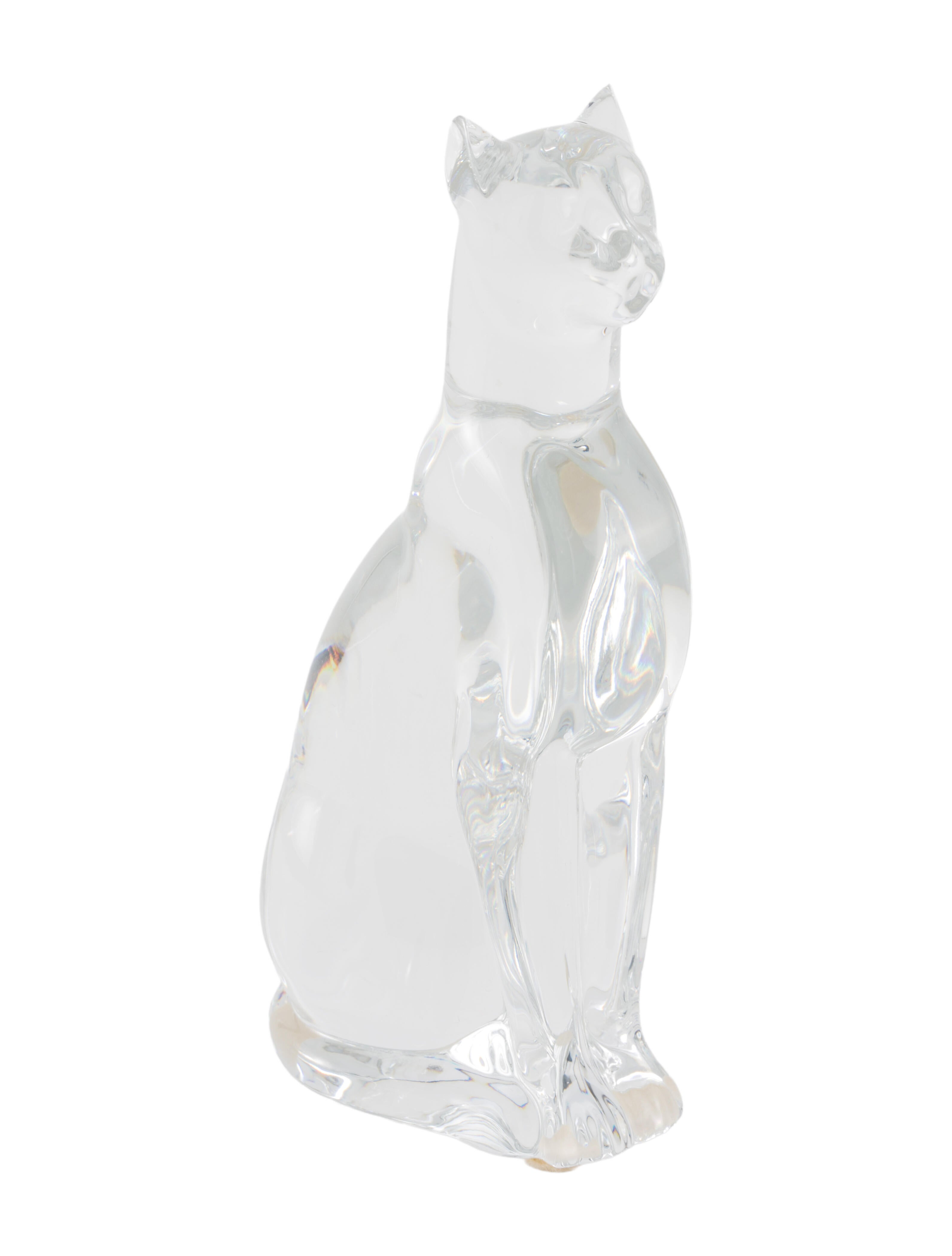 Baccarat Egyptian Cat Figurine