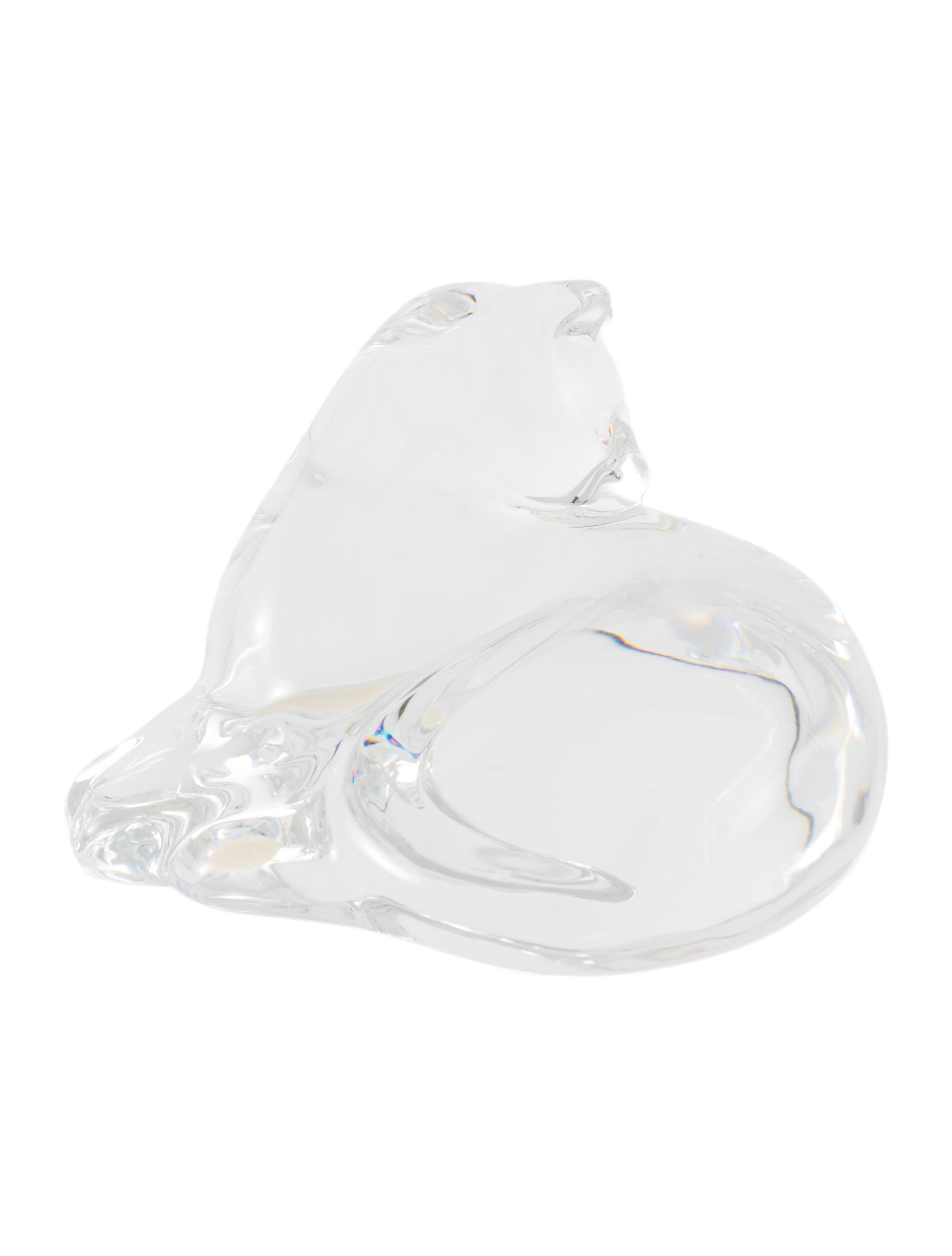 Baccarat Crystal Cat Figurine