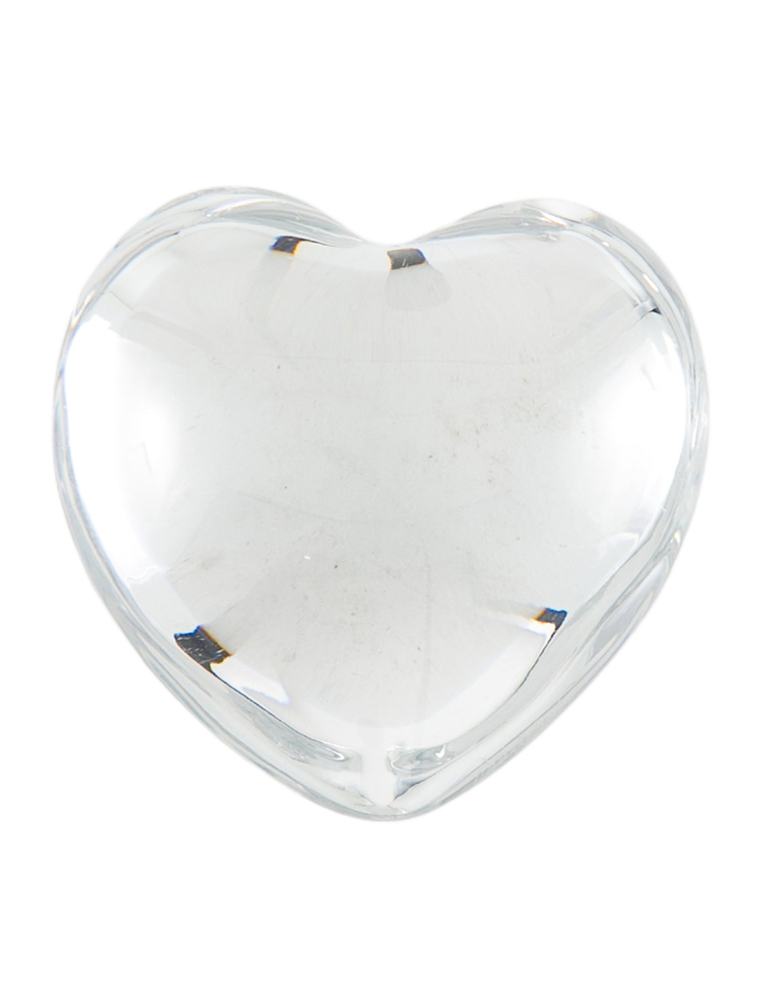 Baccarat Crystal Coeur Cupid Heart Paperweight