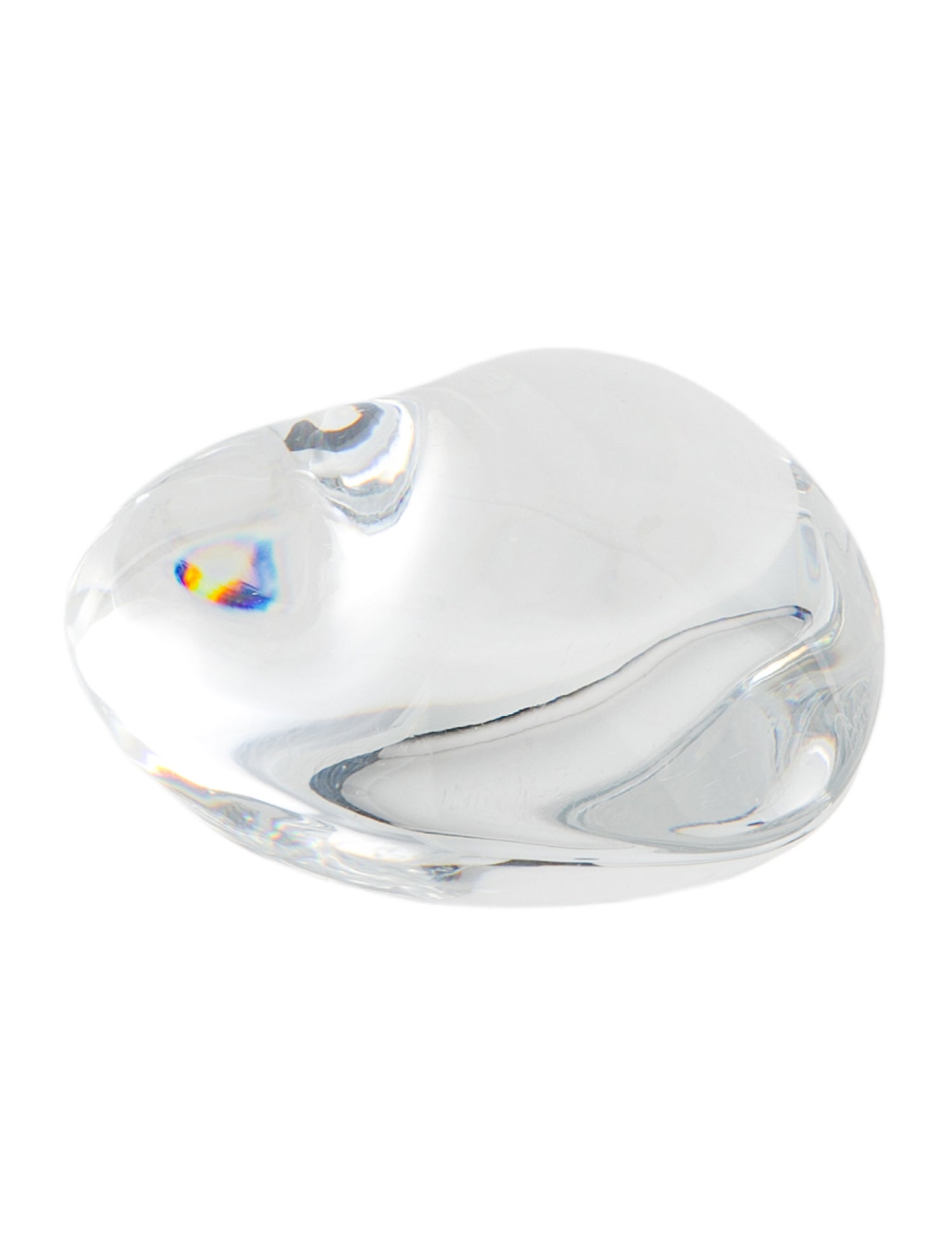 Baccarat Crystal Coeur Cupid Heart Paperweight