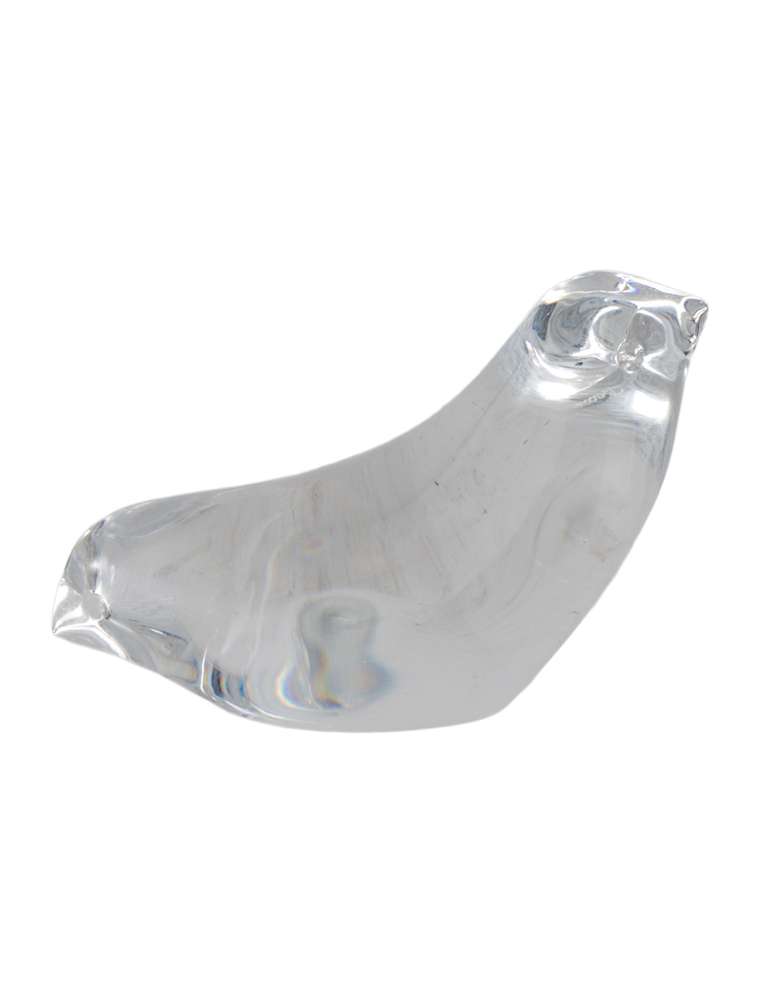 Baccarat Rocking Bird Crystal Paperweight