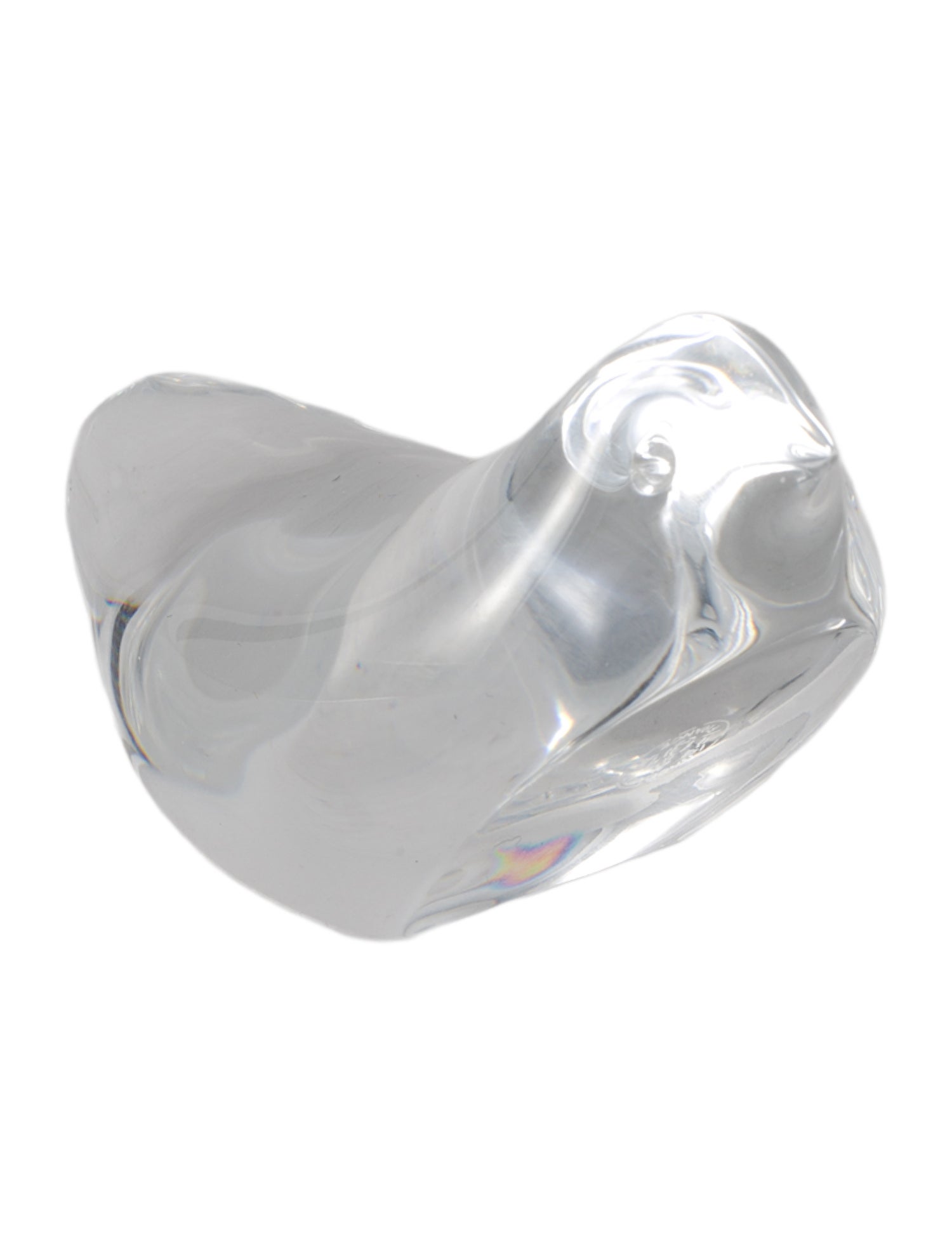 Baccarat Rocking Bird Crystal Paperweight