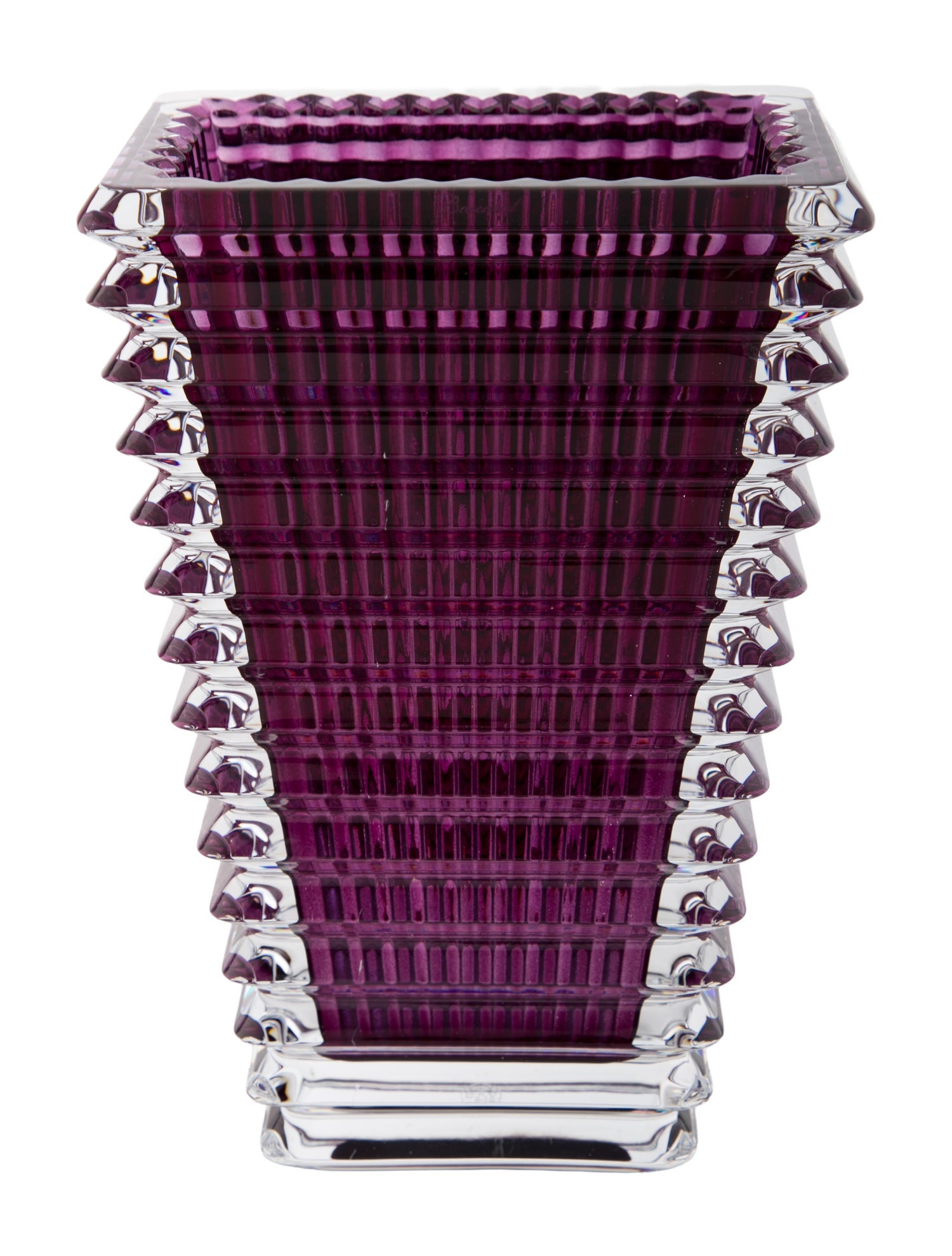Baccarat Rectangular Eye Vase