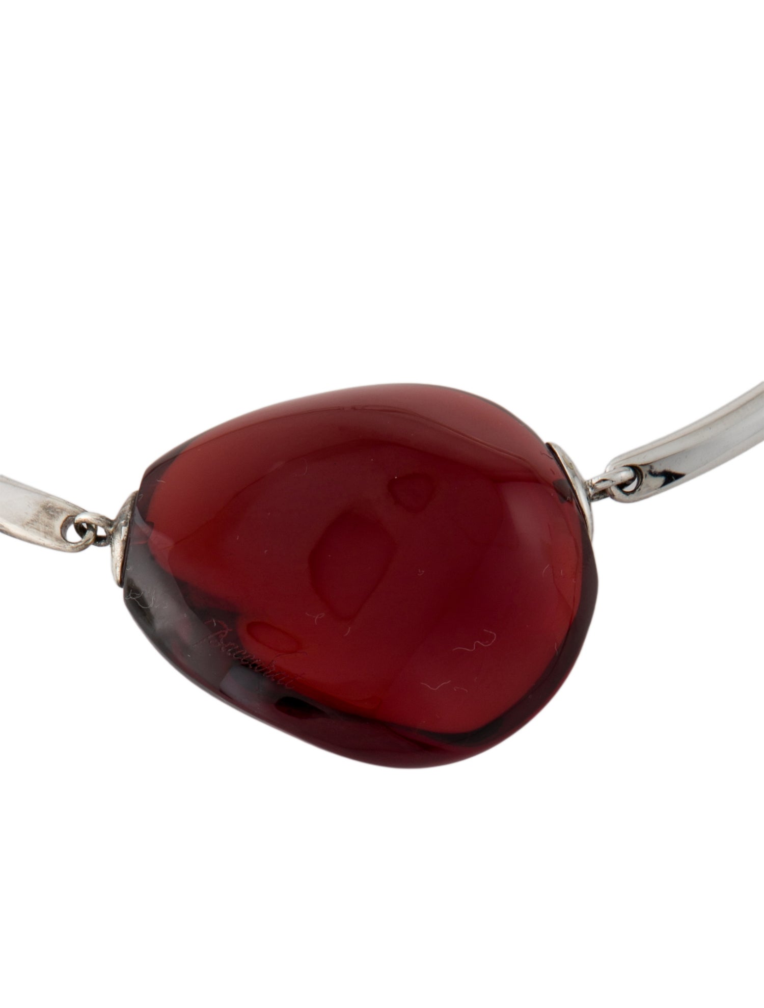 Baccarat Glass Stone Collar Necklace