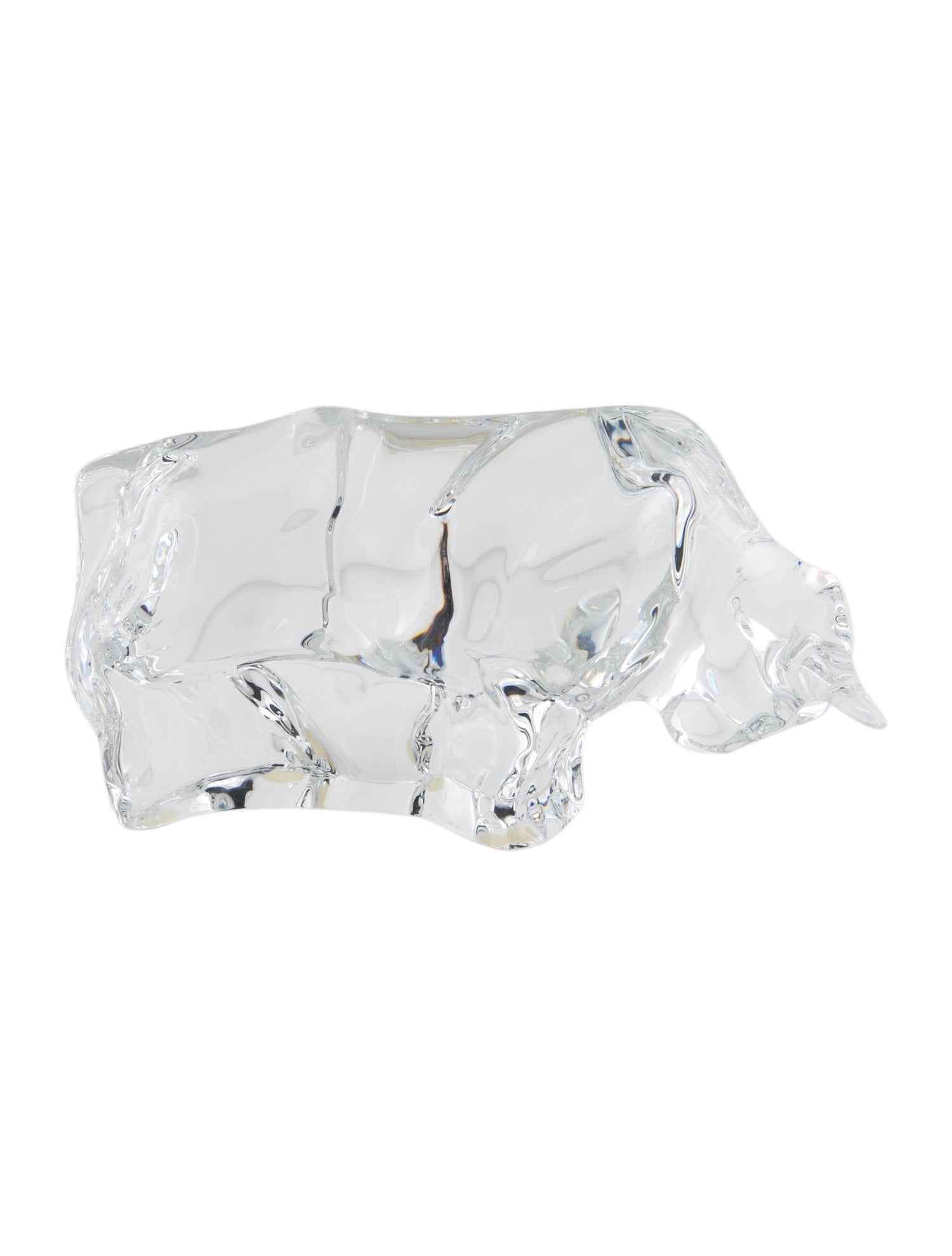 Baccarat Bull Figurine
