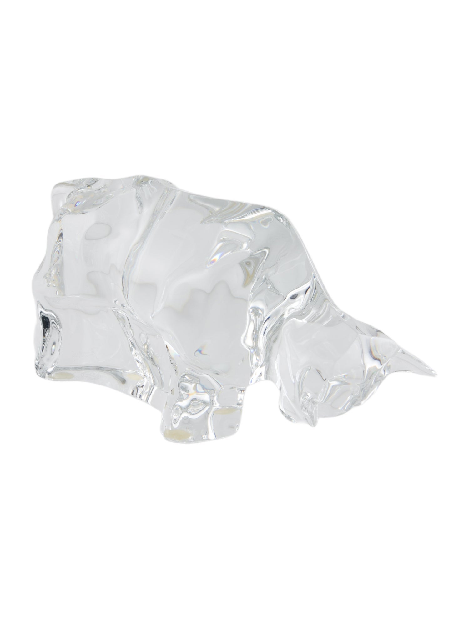 Baccarat Bull Figurine