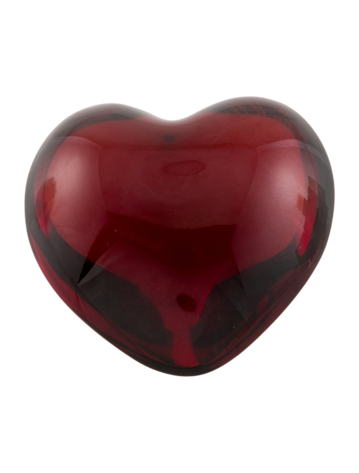 Baccarat Puffed Heart Crystal Paperweight