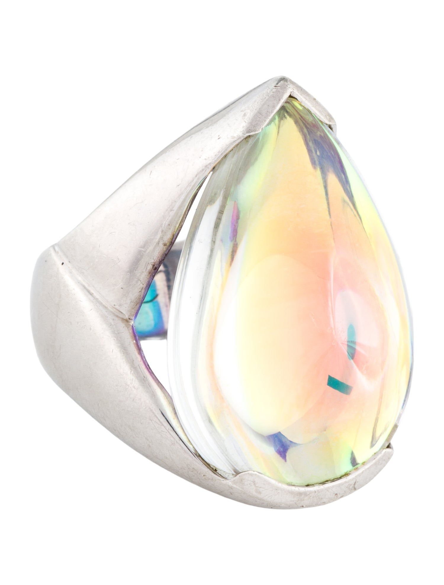 Baccarat Crystal Psydélic Cocktail Ring