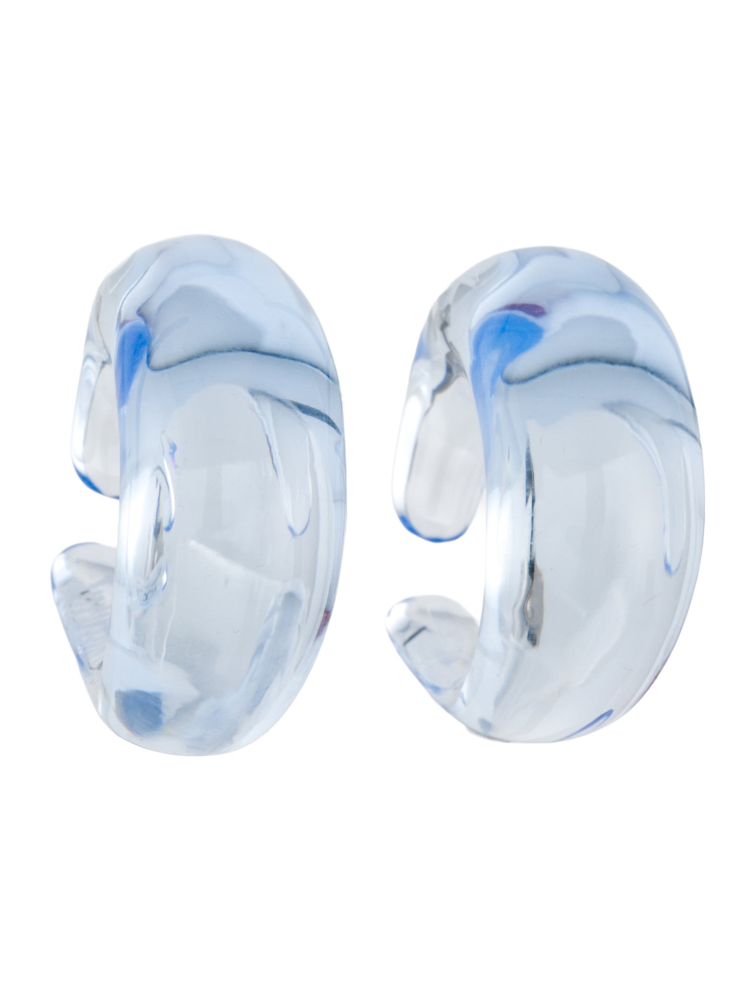 Baccarat Glass Les Boucles Ear Cuffs