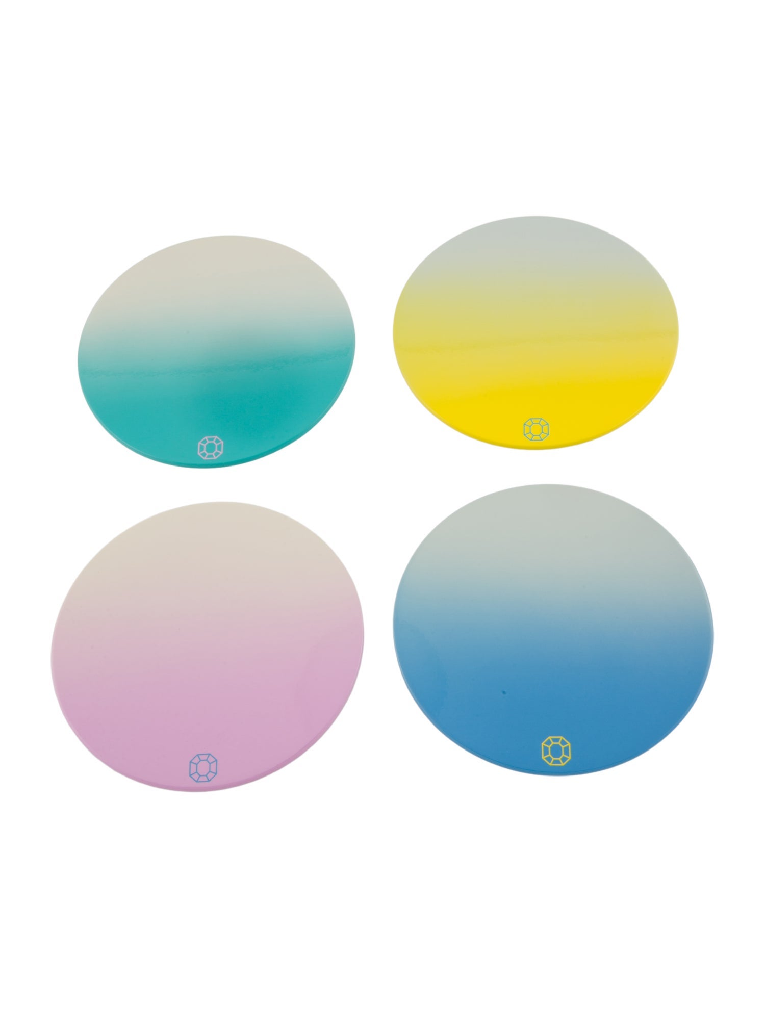 Baccarat Octogone Colors of Joy Pastel Coasters