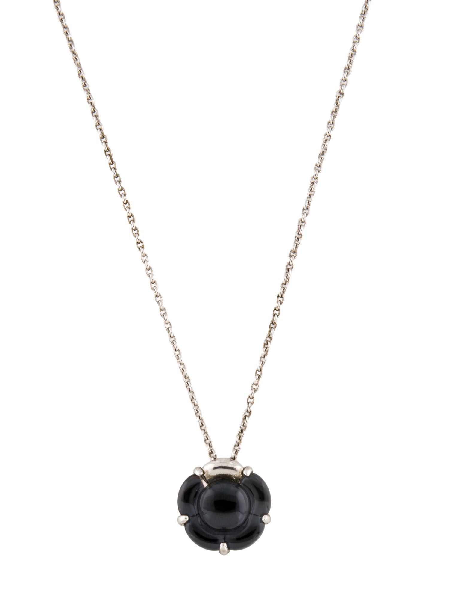 Baccarat Glass Floral Pendant Necklace
