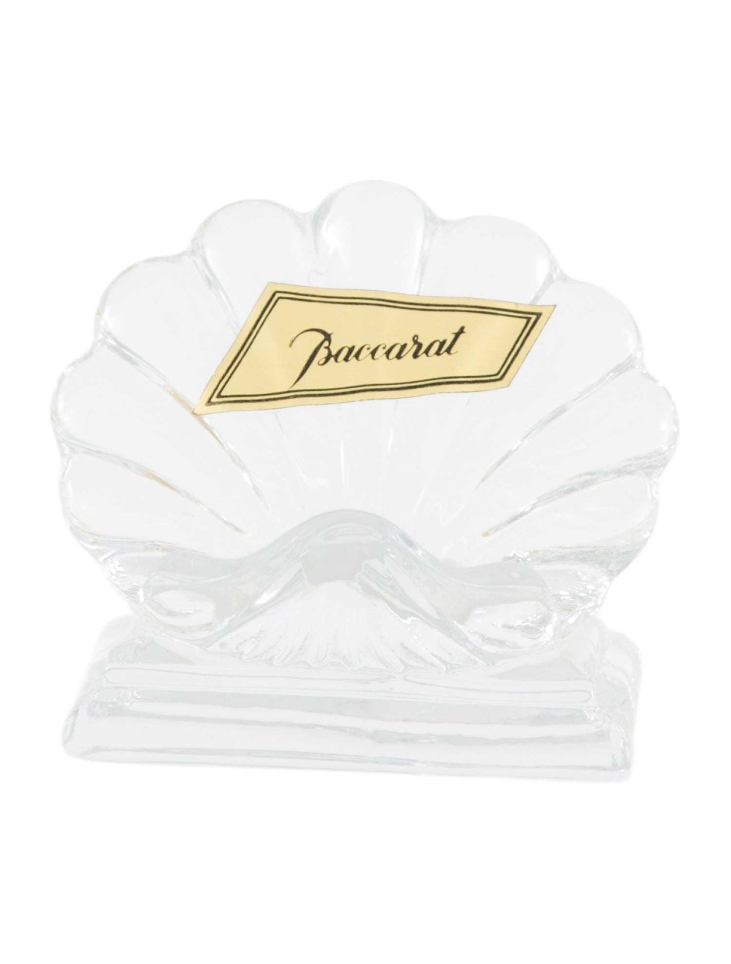 Baccarat Crystal Bambous Card Holder