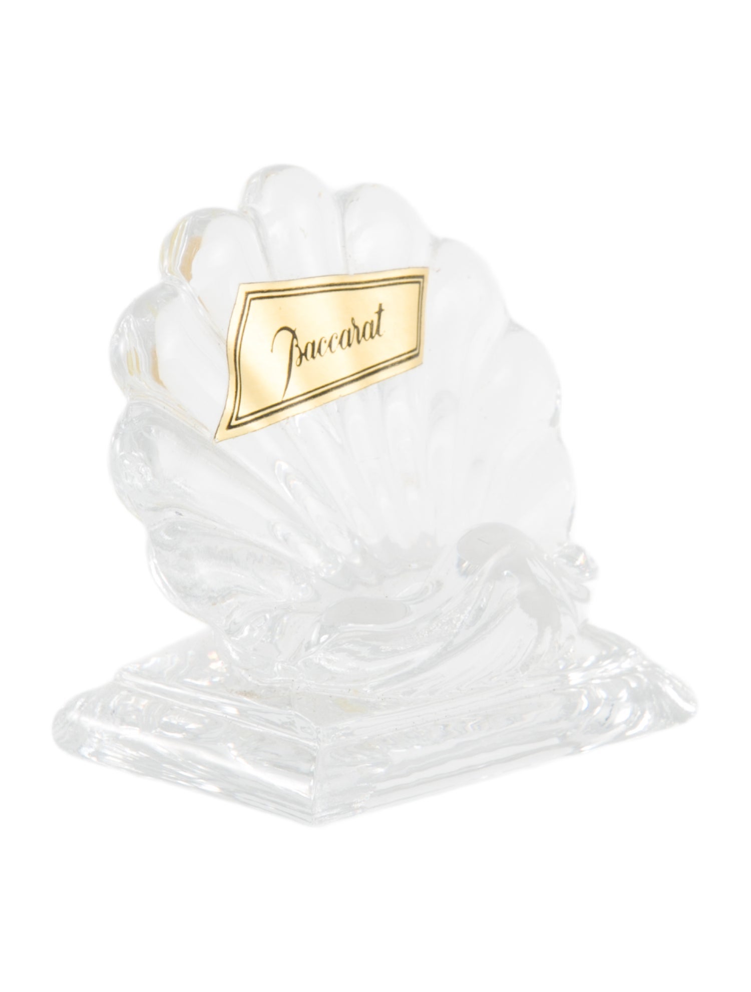 Baccarat Crystal Bambous Card Holder