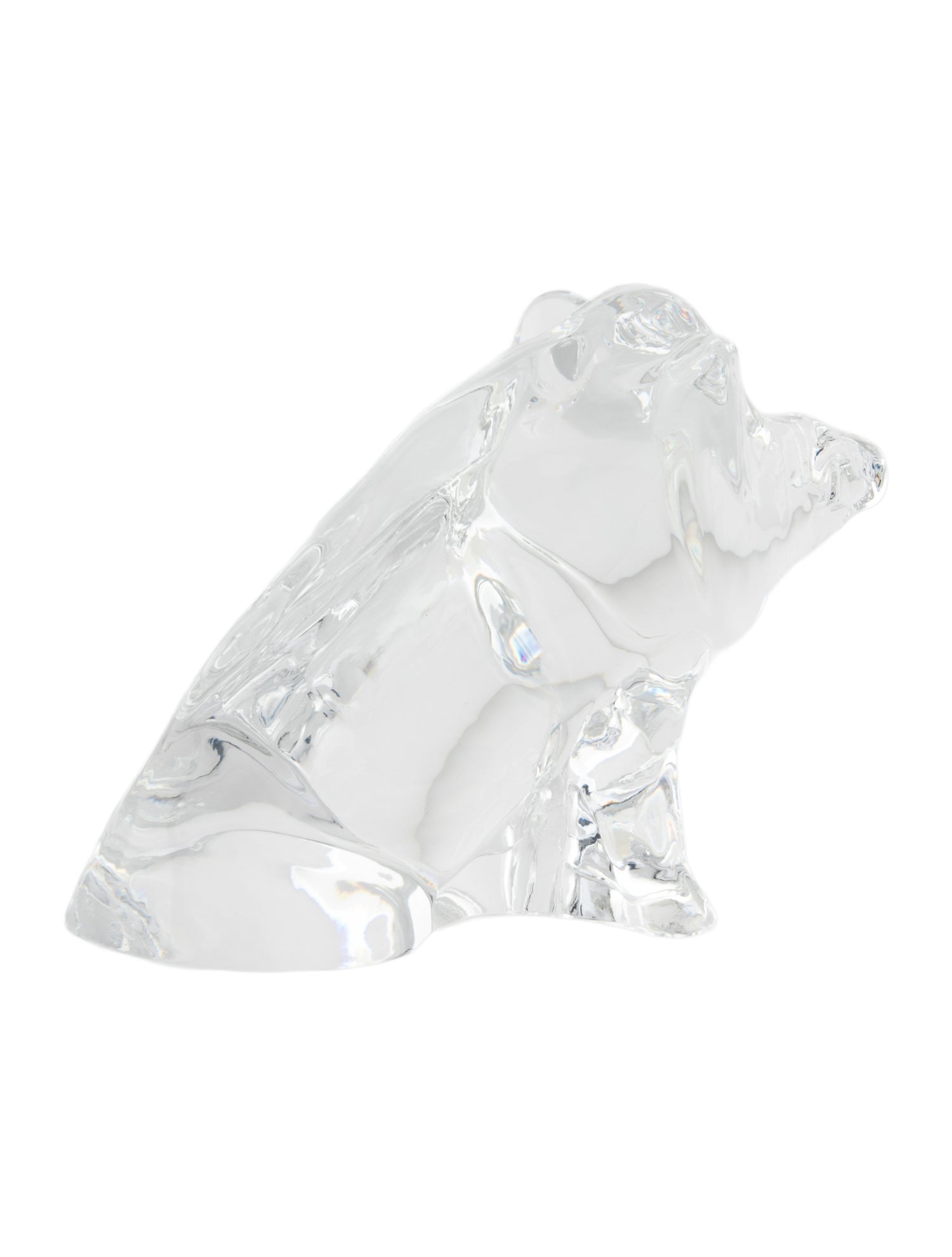 Baccarat Wild Boar Pig Figurine