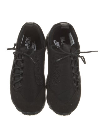 Black Comme des Garçons x Nike Suede Printed Athletic Sneakers