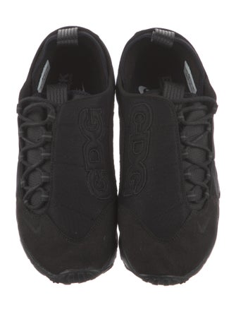 Black Comme des Garçons x Nike Suede Printed Athletic Sneakers