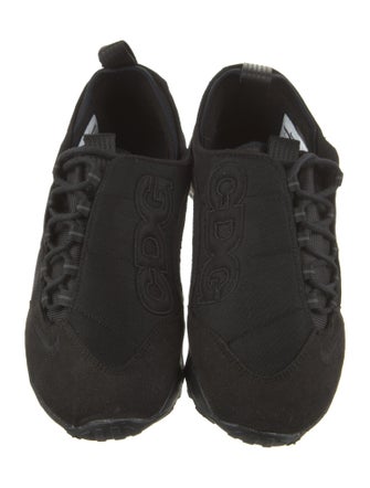 Black Comme des Garçons x Nike Suede Printed Athletic Sneakers