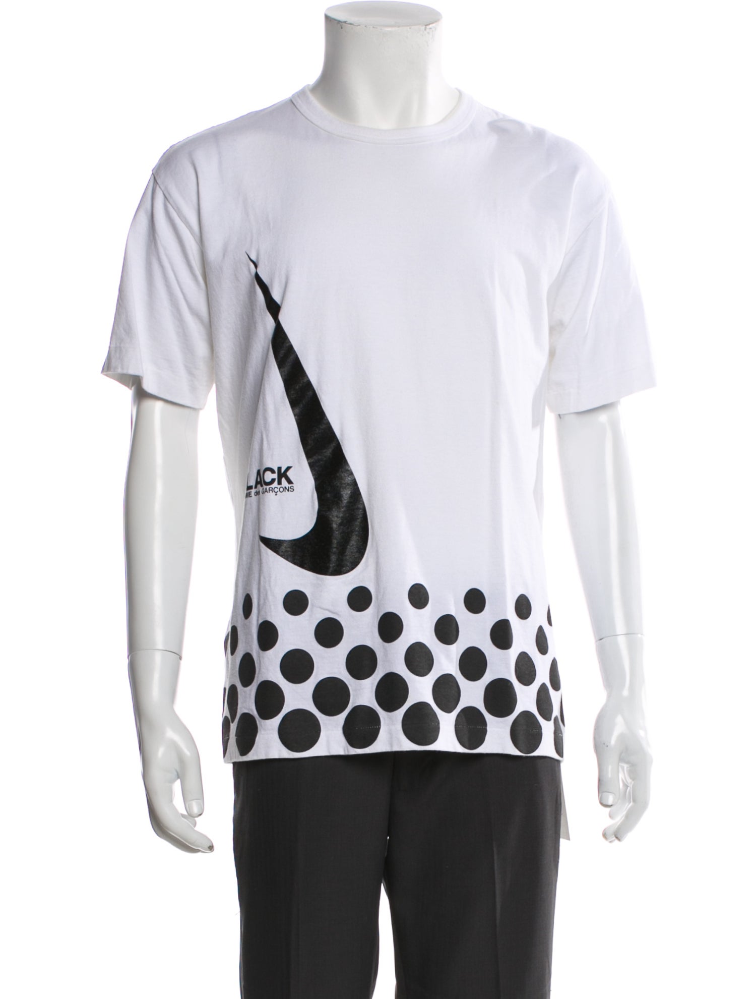 Black Comme des Garçons x Nike Graphic Print Crew Neck T-Shirt