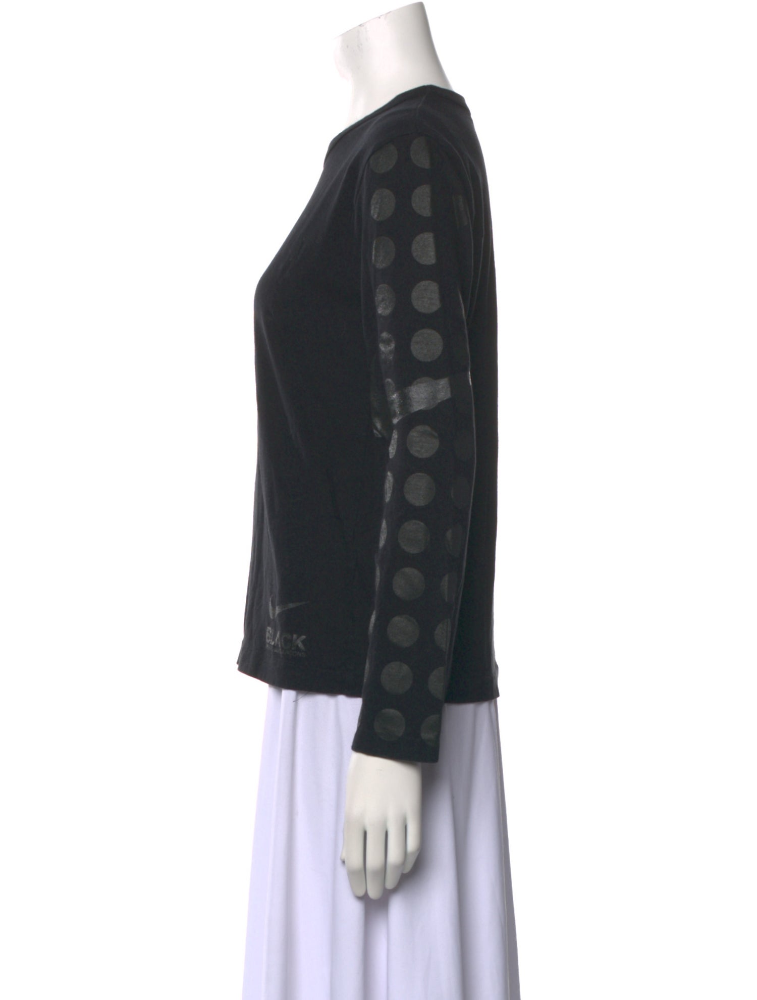 Black Comme des Garçons x Nike Crew Neck Long Sleeve Sweatshirt