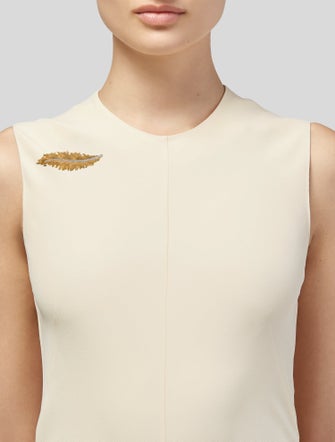 Mario Buccellati 18K Diamond Feather Pin Brooch