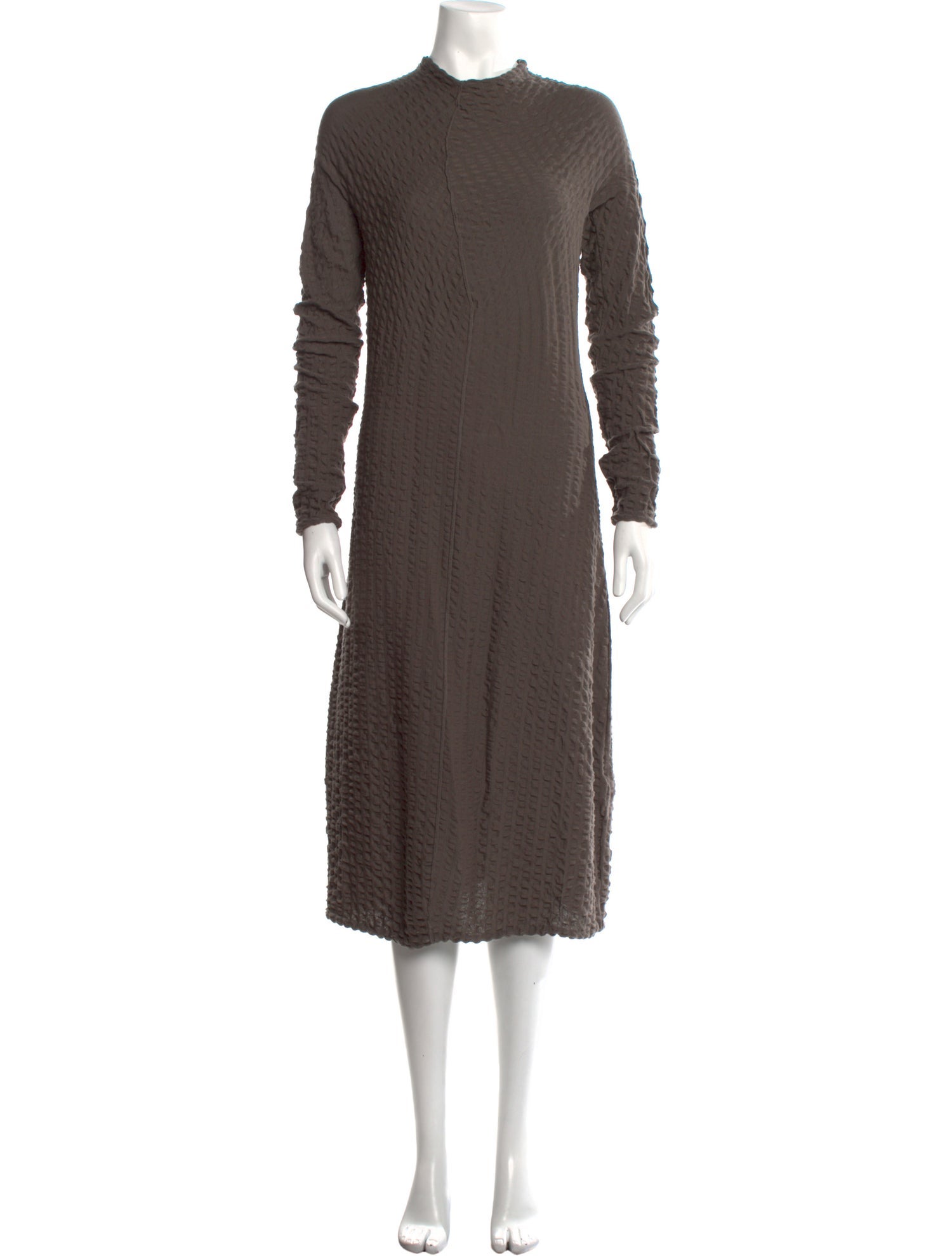 Boboutic Mock Neck Midi Length Dress