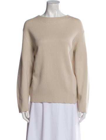 Boboutic Tops Bateau Neckline Long Sleeve Top S