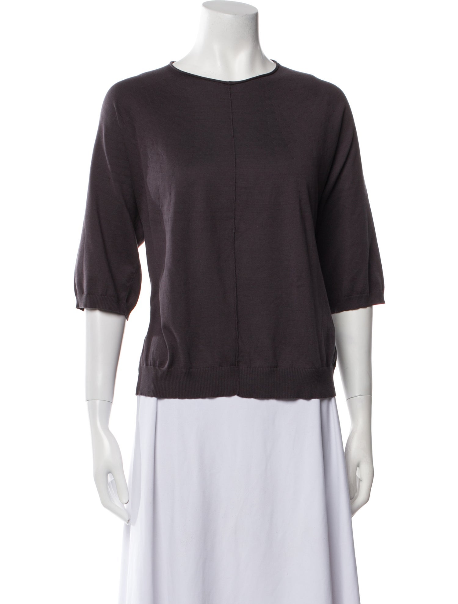 Boboutic Bateau Neckline Three-Quarter Sleeve Top