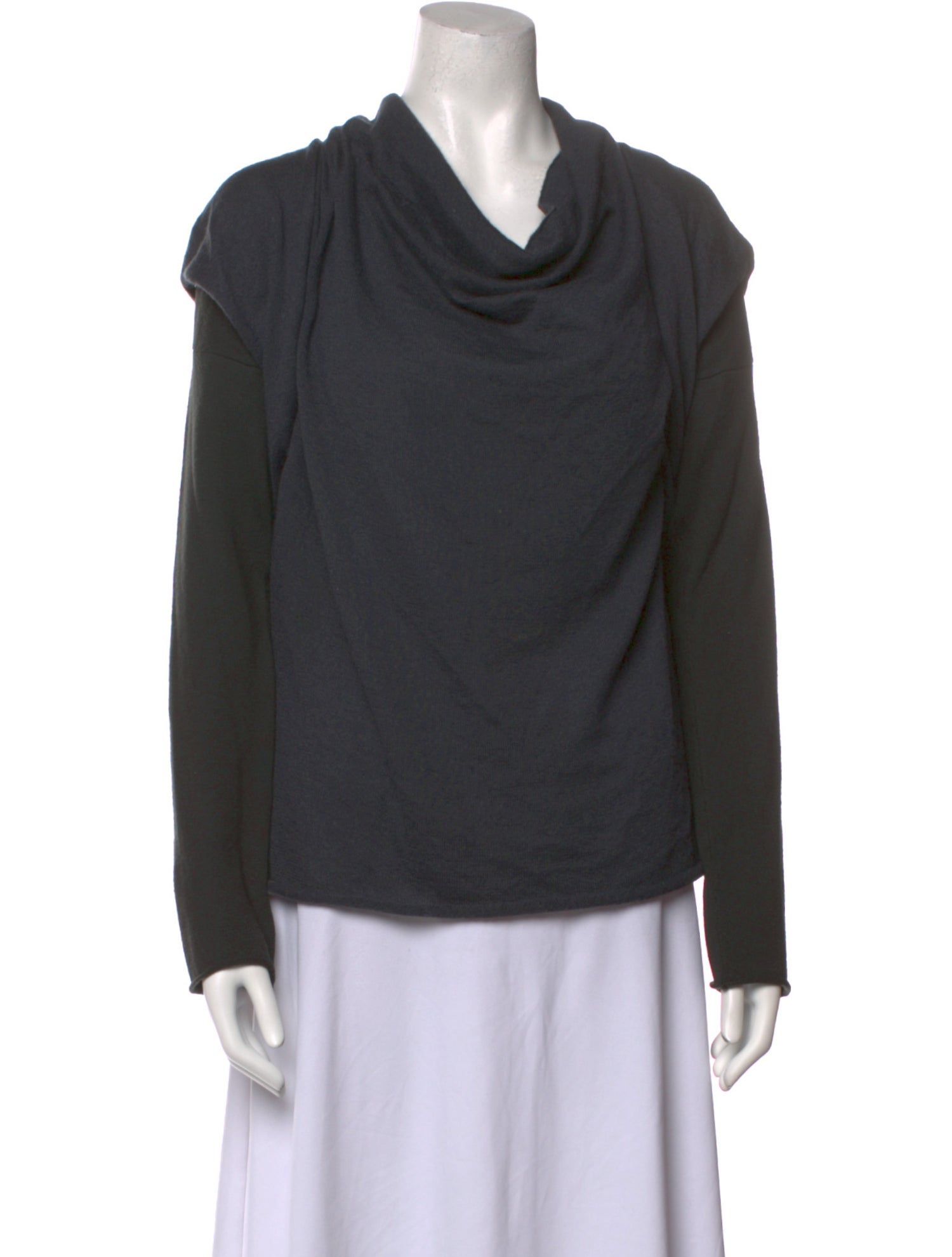 Boboutic Merino Wool Cowl Neck Sweater