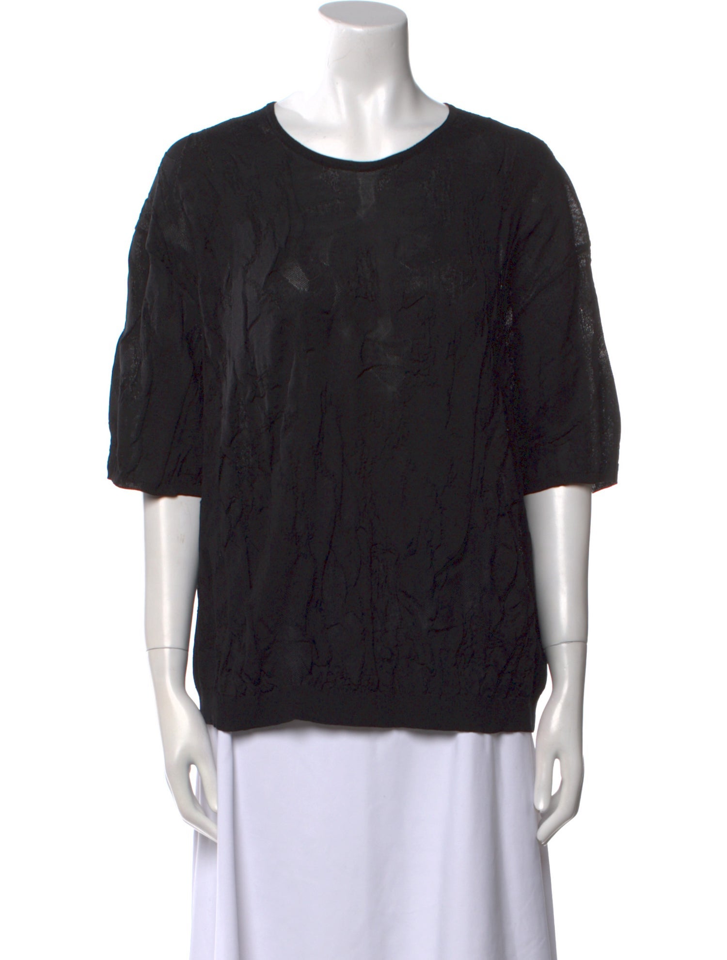 Boboutic Scoop Neck Three-Quarter Sleeve Top