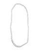 Bernardaud x Iris Apfel Ceramic Tube Blanc Sautoir Necklace