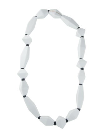 Bernardaud x Iris Apfel Ceramic Perles Blanc Sautoir Necklace