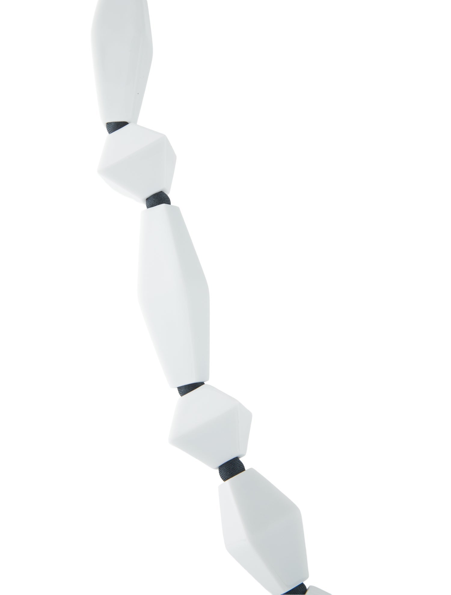 Bernardaud x Iris Apfel Ceramic Perles Blanc Sautoir Necklace