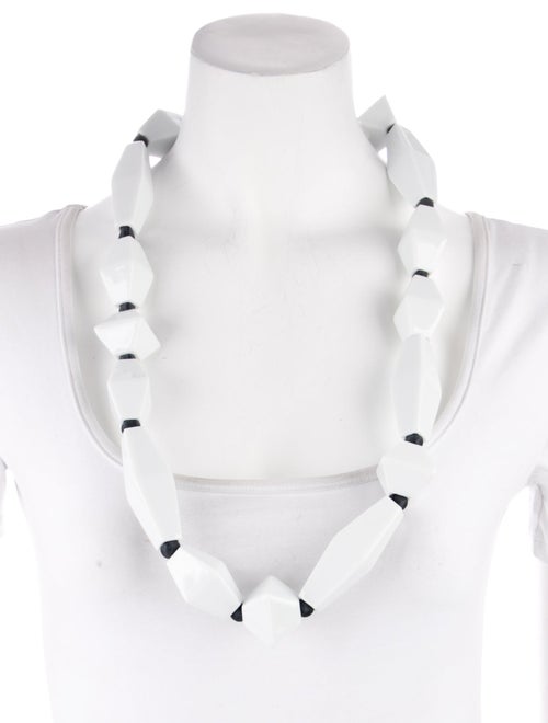 Bernardaud x Iris Apfel Ceramic Perles Blanc Sautoir Necklace