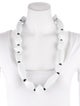 Bernardaud x Iris Apfel Ceramic Perles Blanc Sautoir Necklace