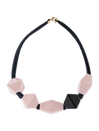 Bernardaud x Iris Apfel Porcelain Perles Rose et Noir Necklace