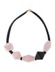 Bernardaud x Iris Apfel Porcelain Perles Rose et Noir Necklace