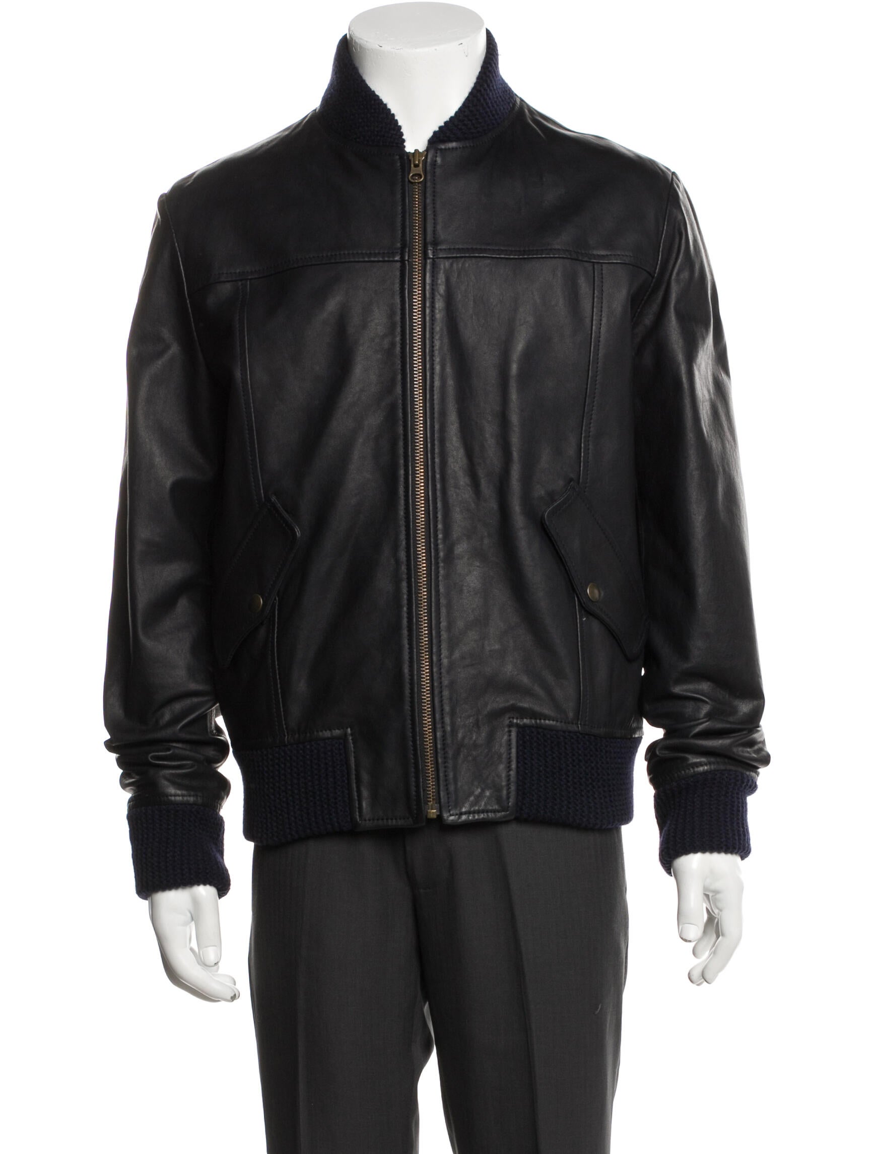 Billy Reid Calfskin Bomber Jacket