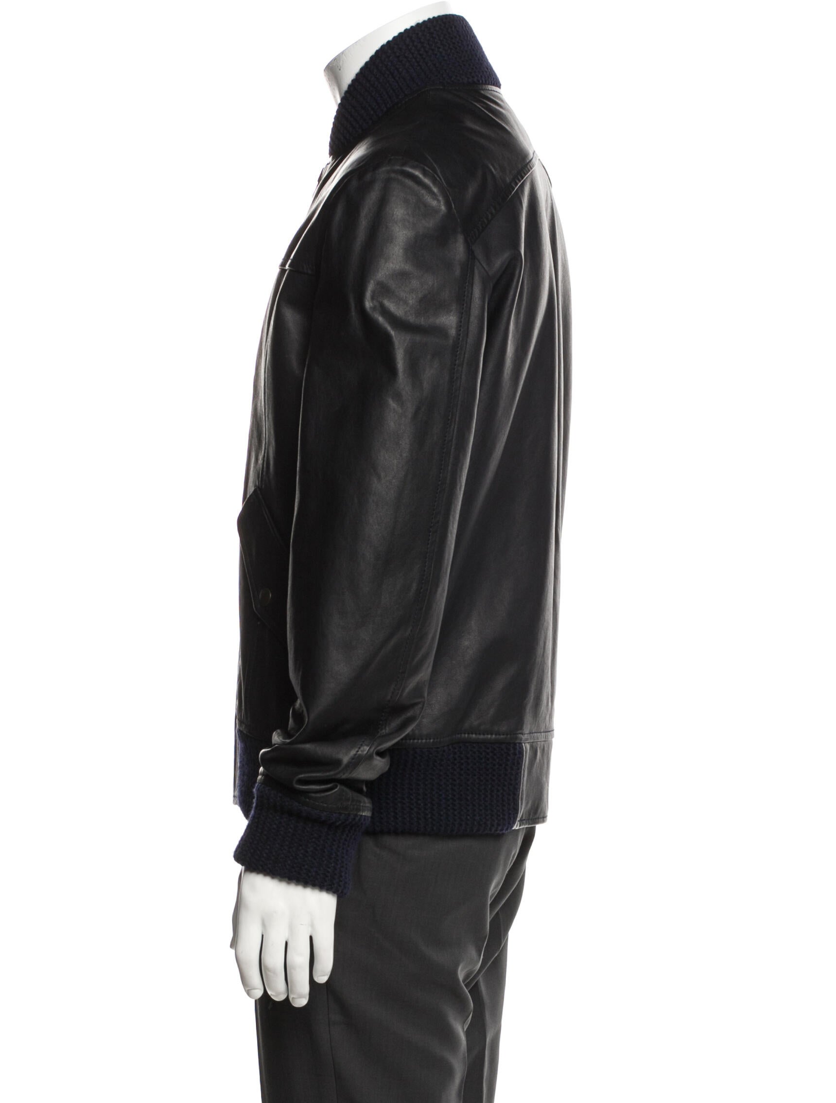 Billy Reid Calfskin Bomber Jacket