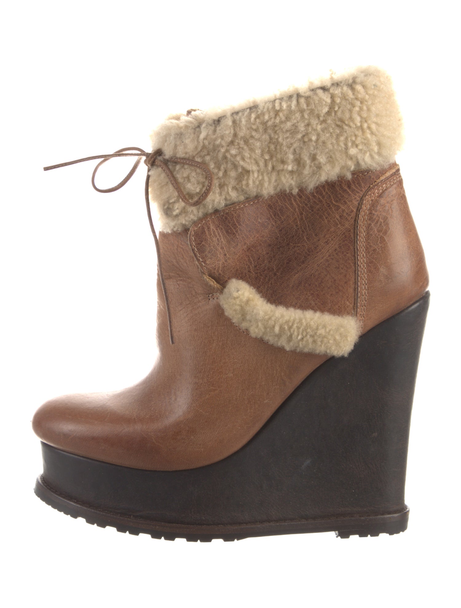 Billy Reid Leather Lace-Up Boots