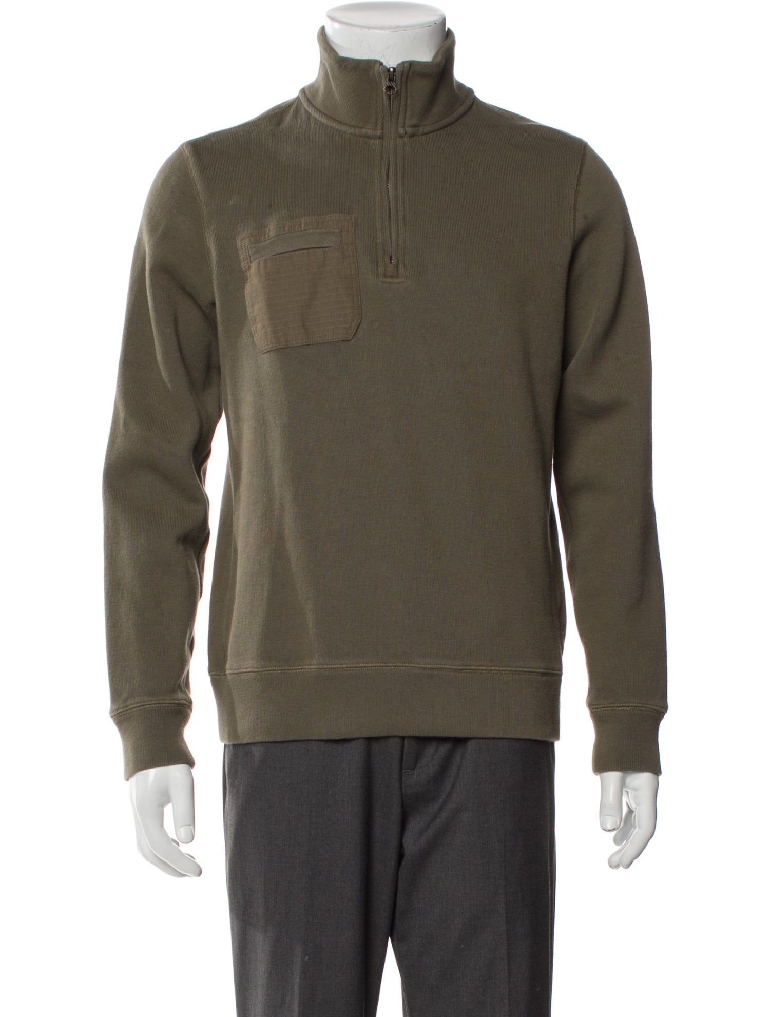 Billy Reid Mock Neck Long Sleeve Pullover