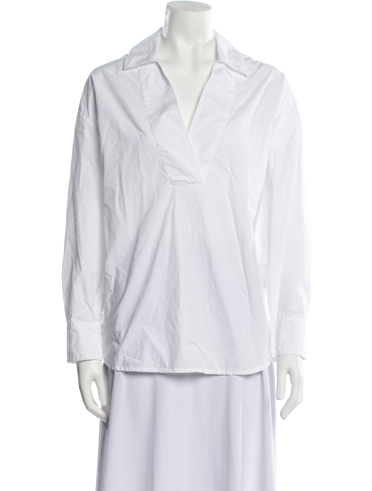 Billy Reid V-Neck Long Sleeve Blouse