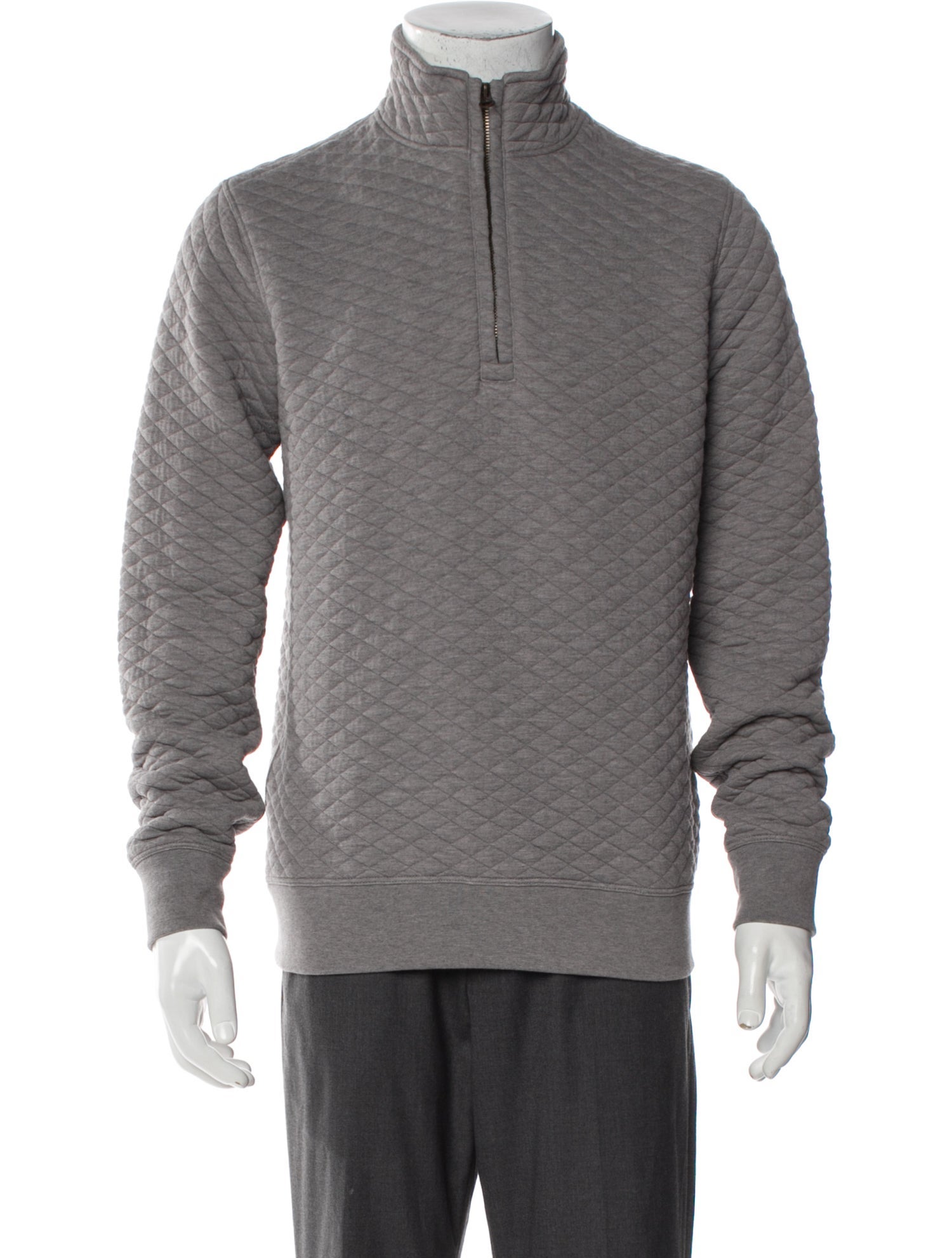 Billy Reid Mock Neck Long Sleeve Sweatshirt
