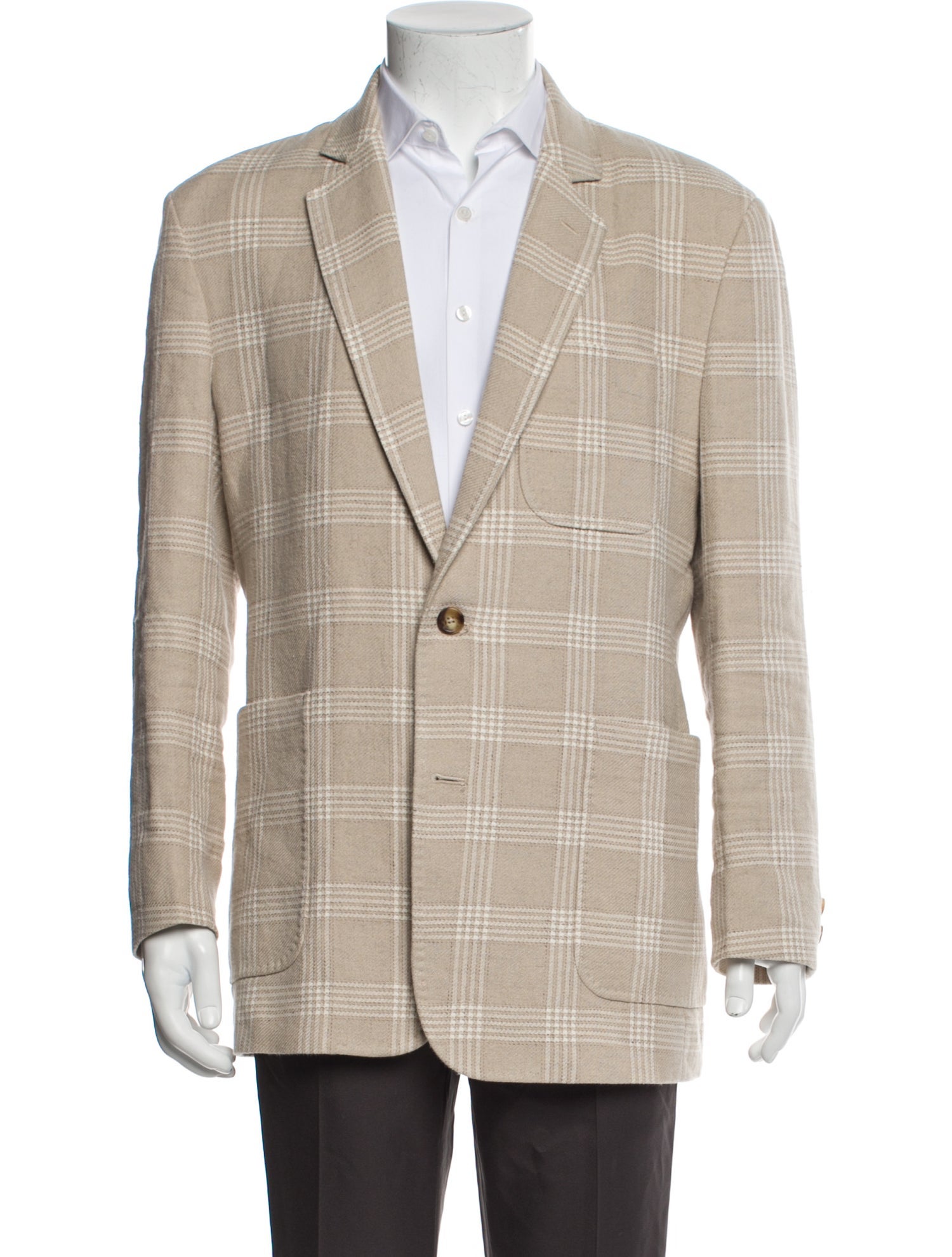 Billy Reid Plaid Print Blazer